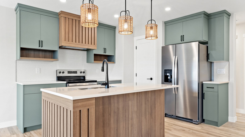 Modern kitchen with center island