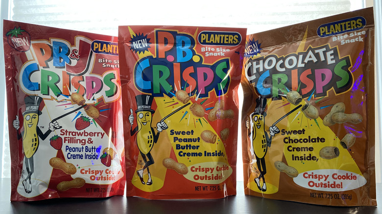 Packets of Planters P.B. Crisps