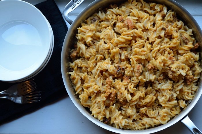Manchego Mac and Cheese with Fresh Chorizo