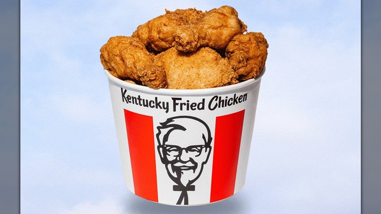 KFC 8 piece chicken bucket