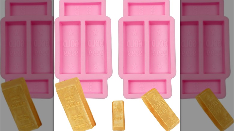chocolate molds that look like gold bars