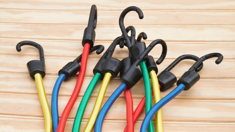 Colorful bungee cords