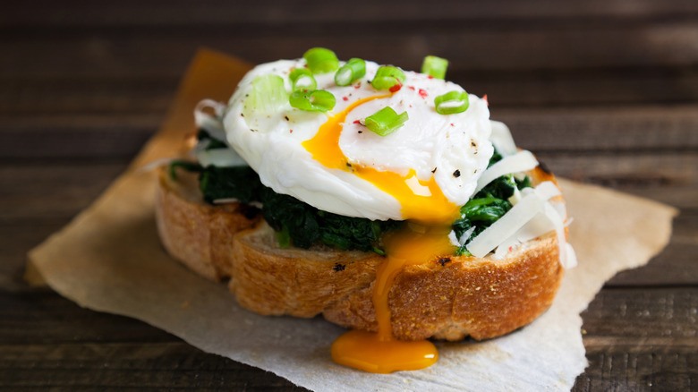 Poached egg on toast