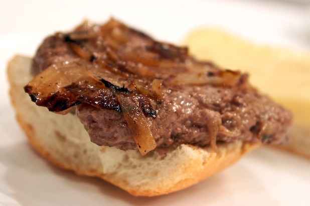 Oklahoma-Style French Onion Burger