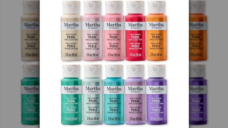 10-piece paint set on white background