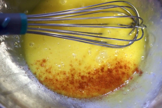 Eggs and Cayenne for Bearnaise