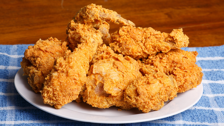 fried chicken on plate