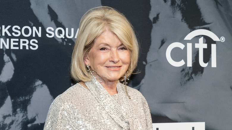 Martha Stewart, smiling, at an event