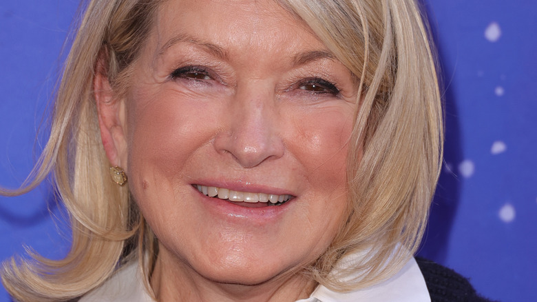Martha Stewart smiling with hair down