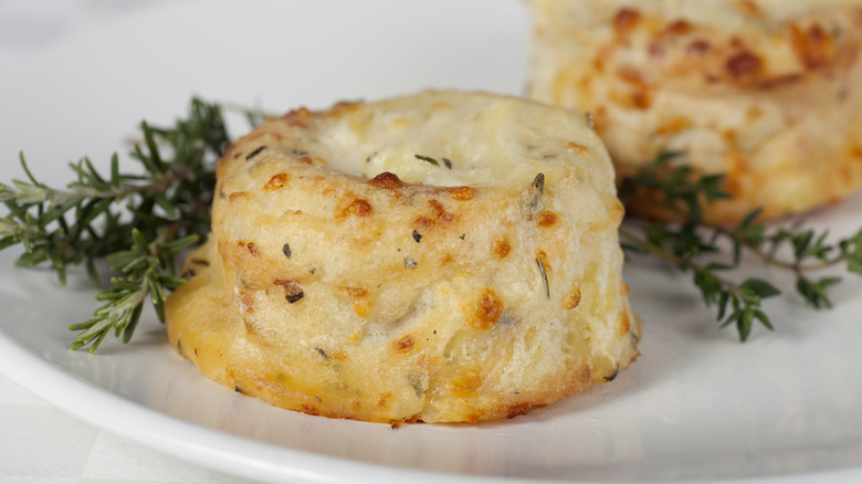 Potato soufflé with rosemary