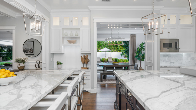 Countertops made of marble