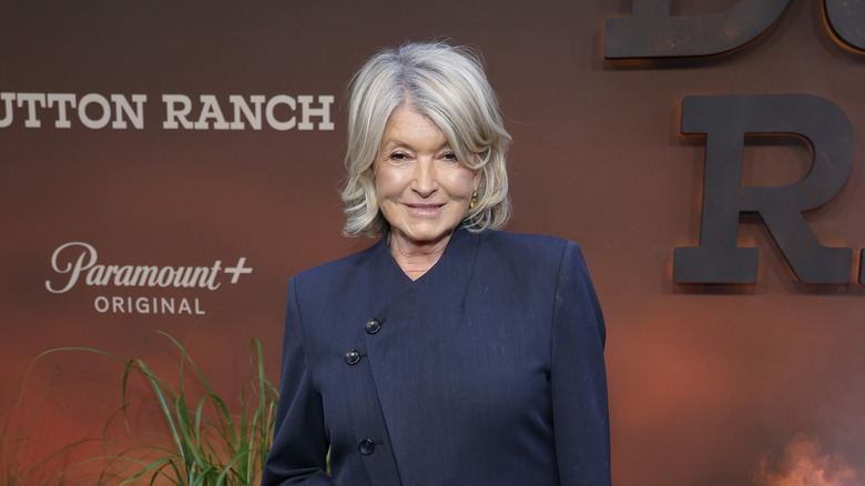 Close up of Martha Stewart smiling