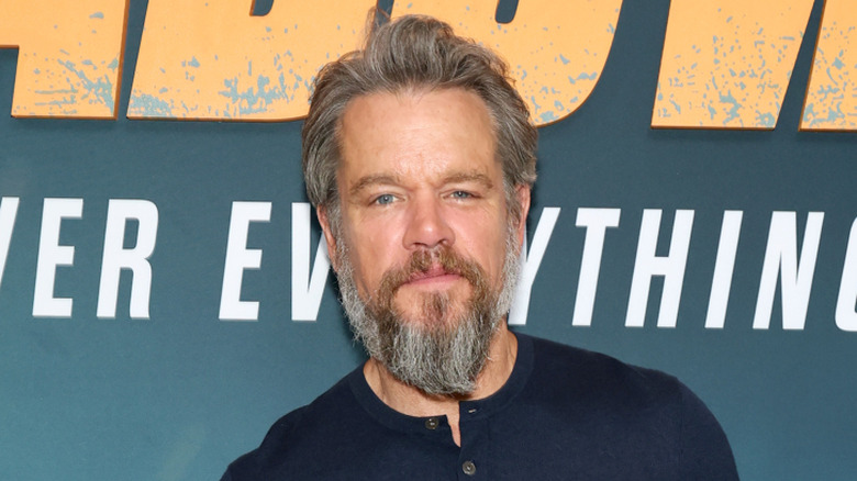 Close up of Matt Damon