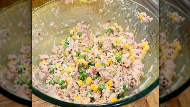 McConaughey's tuna salad in bowl