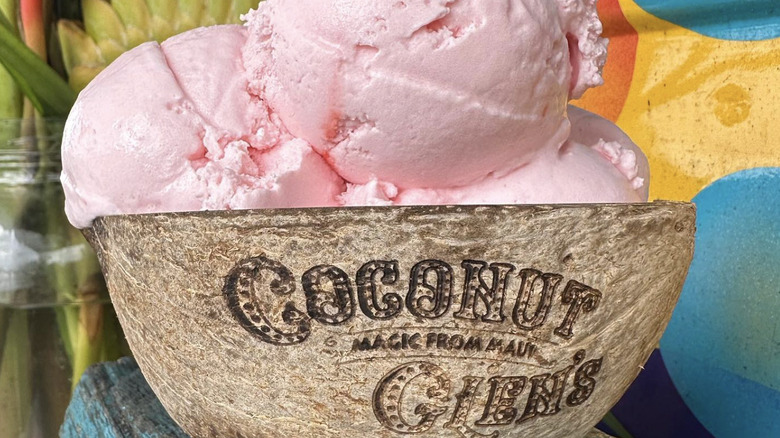 strawberry vegan ice cream