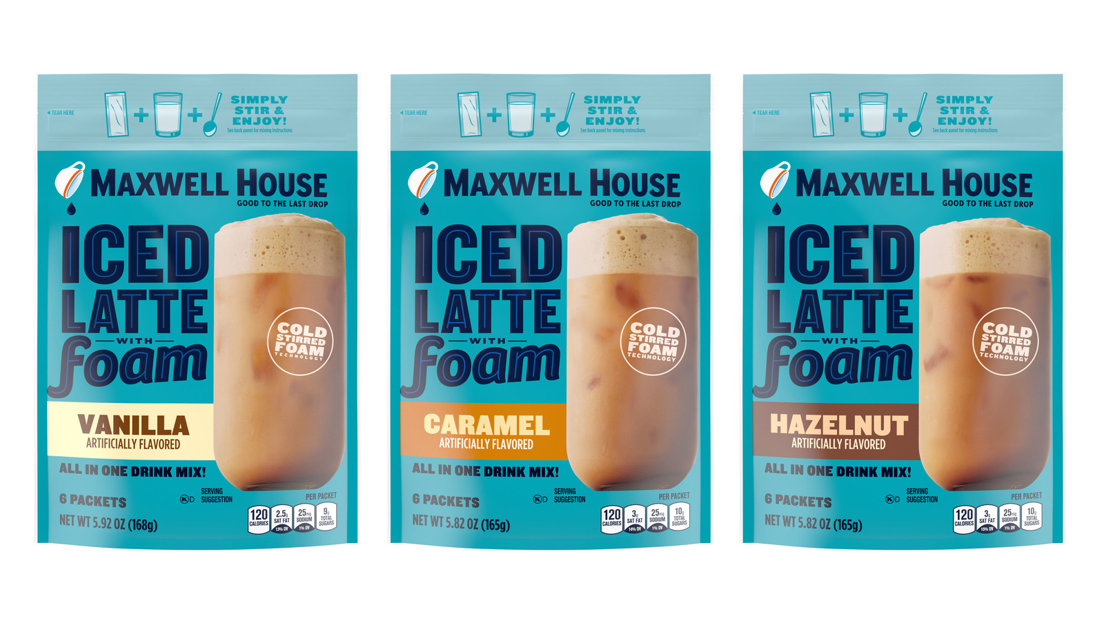 Maxwell House's Iced Latte With Foam Could Be An Instant Coffee Gamechanger