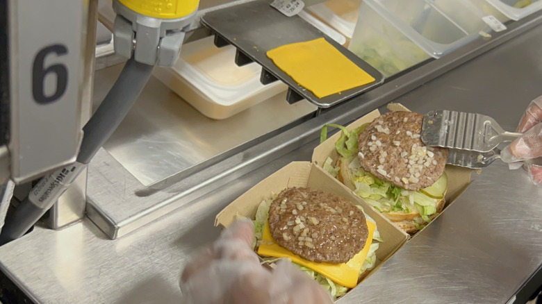 McDonald's Best Burgers being made