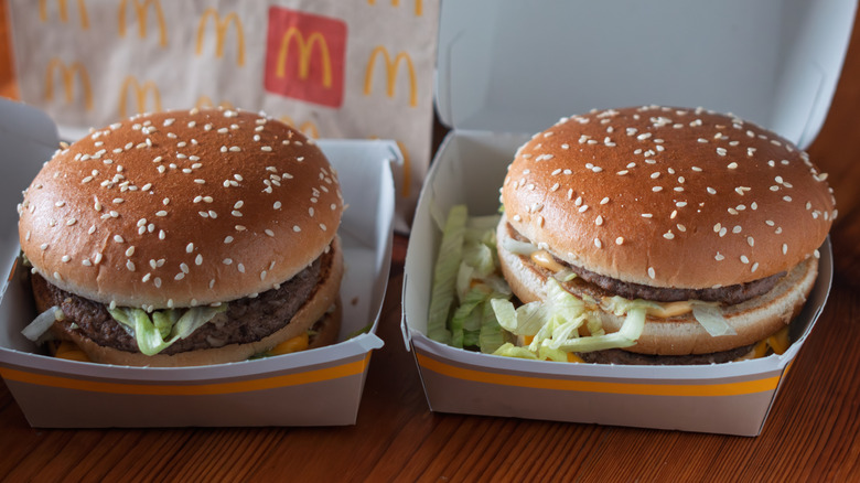 Two McDonald's burgers