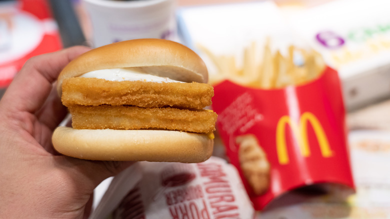 McDonald's Filet-O-Fish sandwich with two patties