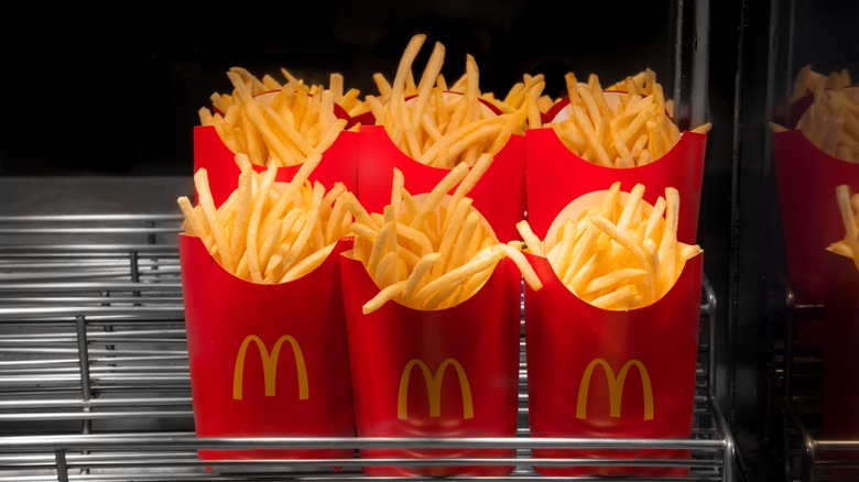 six McDonald's fries