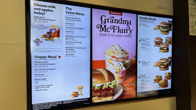 Grandma McFlurry on menu