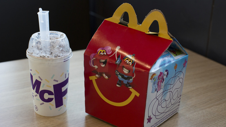 McDonald's McFlurry and happy meal