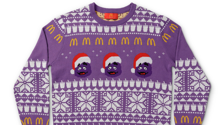 Grimace Christmas sweater