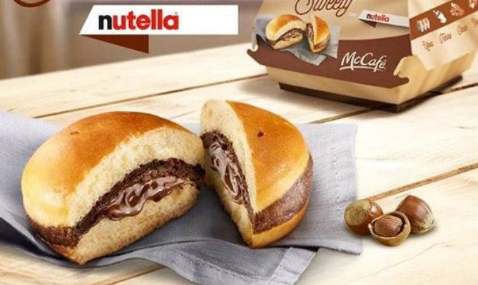 Sweety con Nutella McDonald's Italy Nutella burger