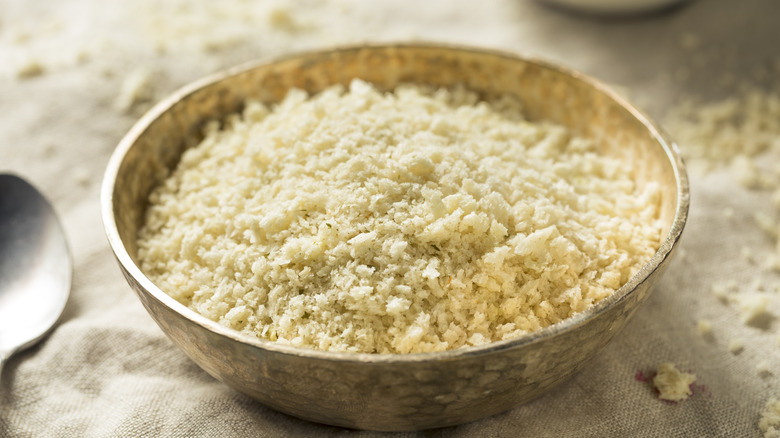 Panko breadcrumbs in a bowl