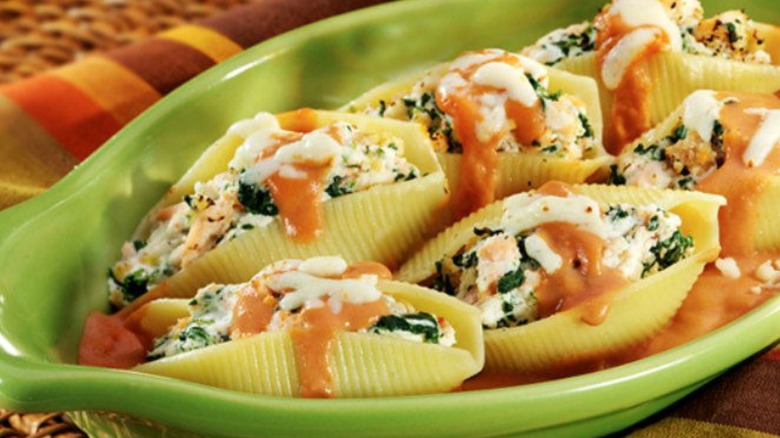 Mediterranean Salmon Stuffed Shells