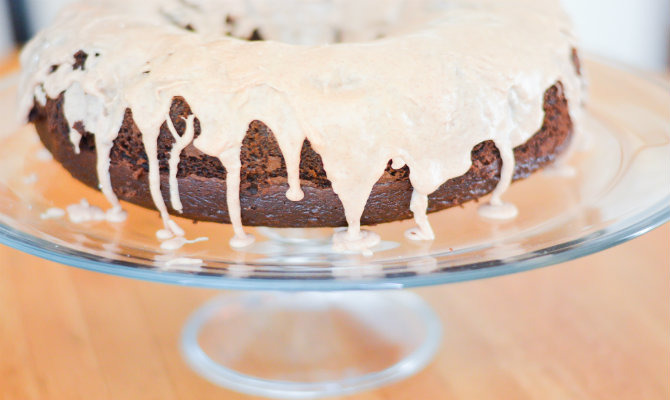 Mexican Chocolate Cake with Cinnamon Glaze
