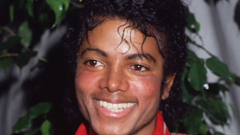 Close up of Michael Jackson smiling