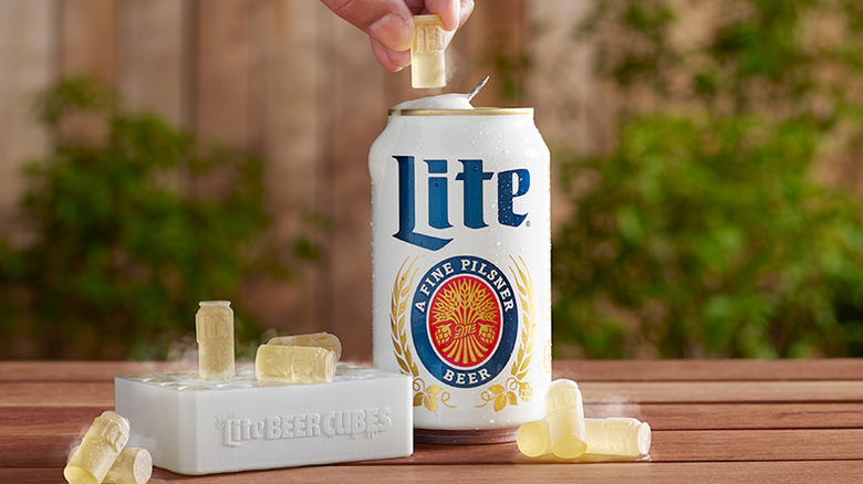 Miller Lite mini beer cubes