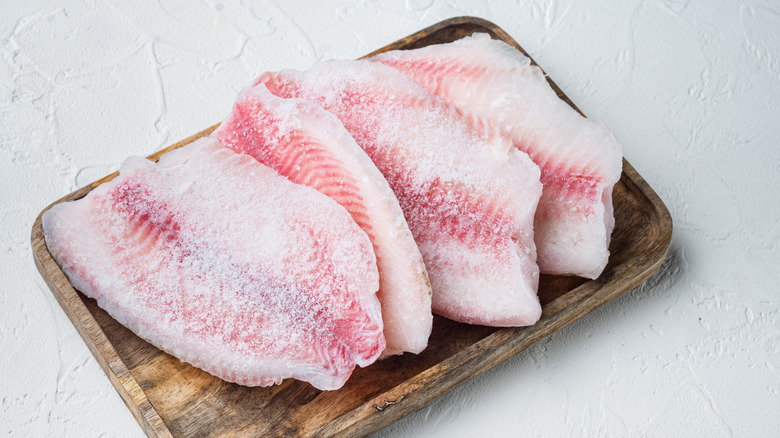 fish filets with freezer burn