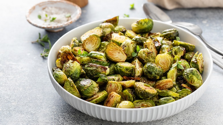 Roasted Brussels sprouts