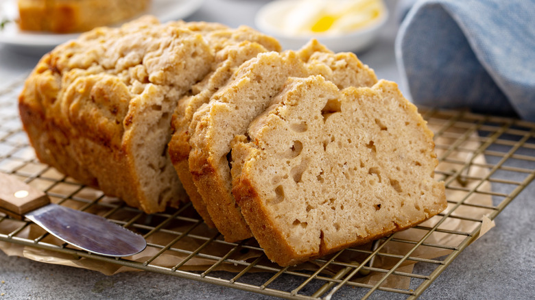 bread on a cooling rack