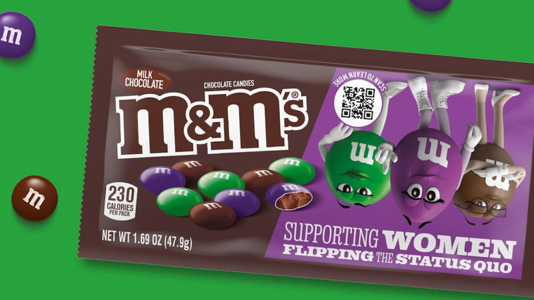 M&M's new packaging for International Women's Day
