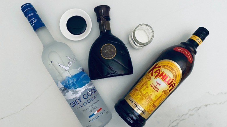 ingredients for mocha style white russian