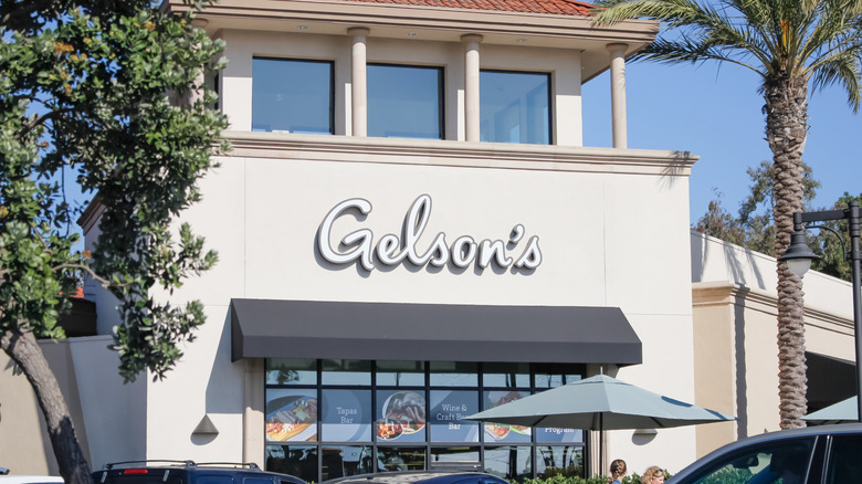 The exterior of a white Gelson's storefront