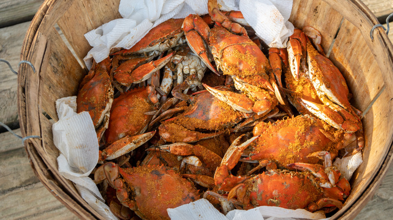 Crabs in a basket