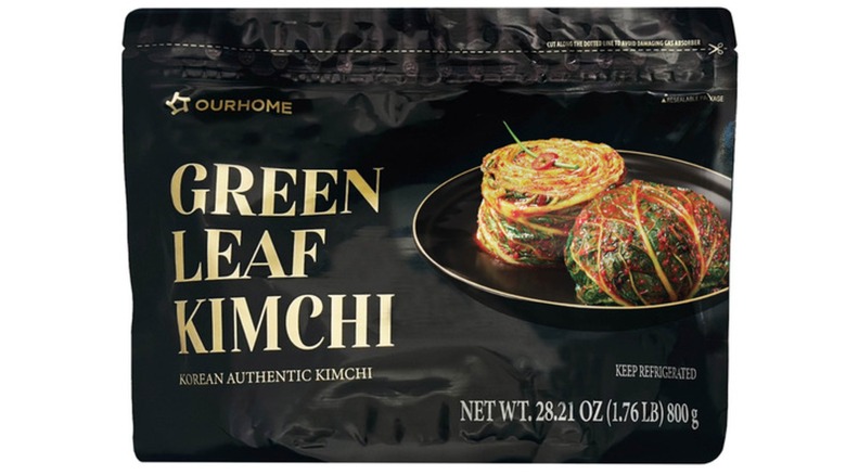 Package of Ourhome Green Leaf Kimchi