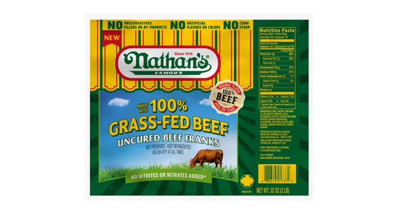 Package of Nathan's Hot Dogs