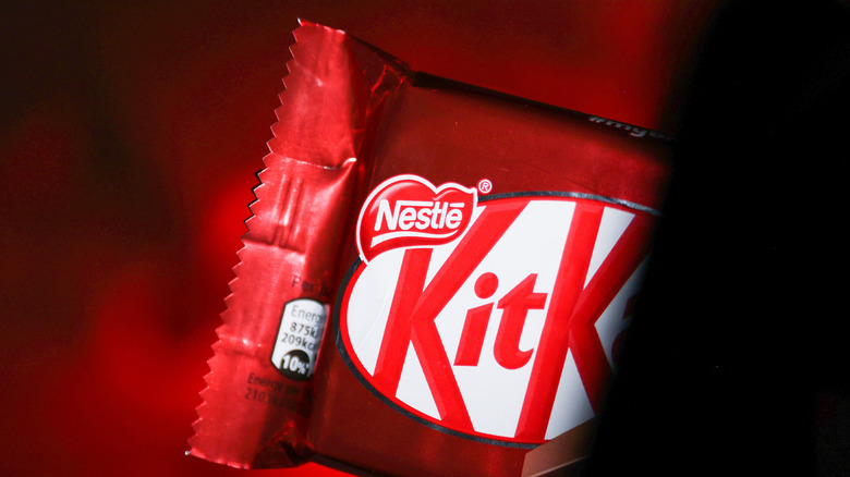 nestle logo shown on kitkat bar