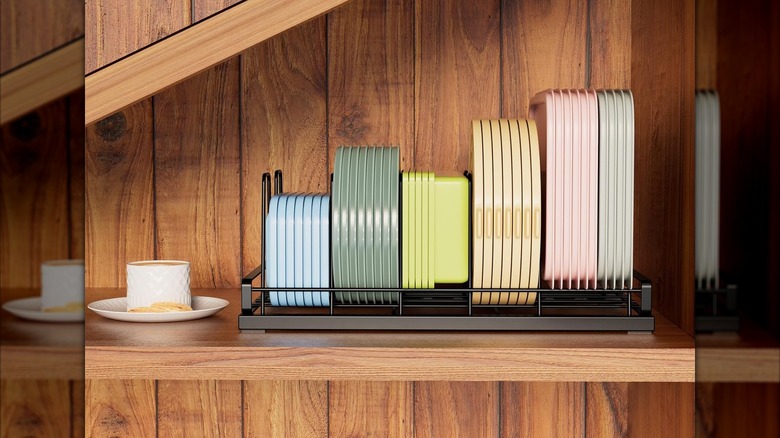GAGUIUP full-metal food container lid organizer