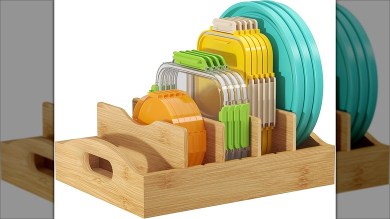 Lifewit medium bamboo lid organizer