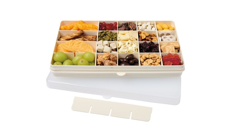Crofton XL Snackle Box with snacks on a white background.