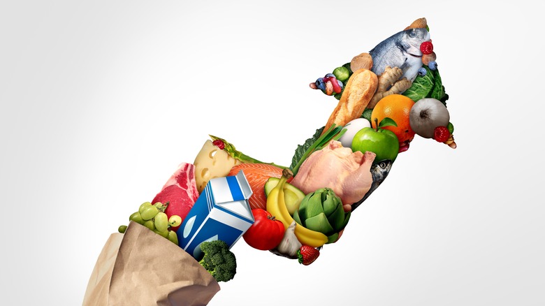 groceries inflation arrow 