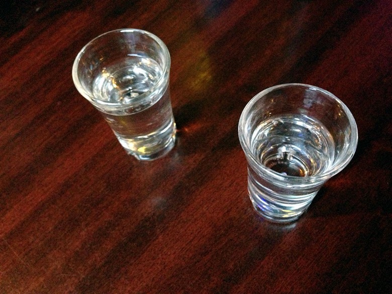 Tequila shot glasses