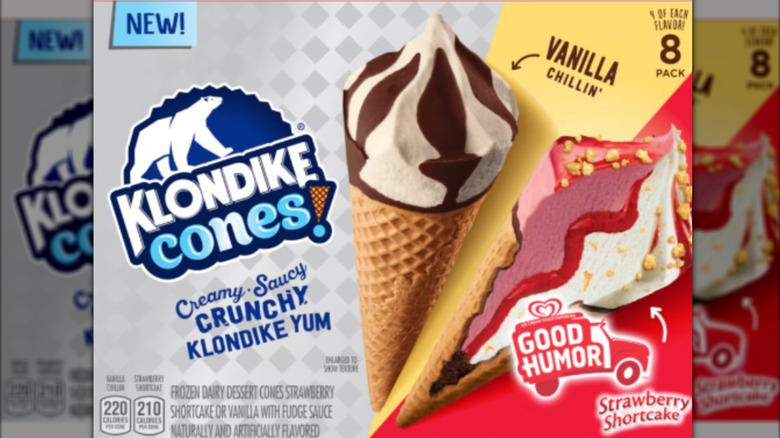 Klondike Good Humor Strawberry Shortcake & Vanilla Chillin' Cones