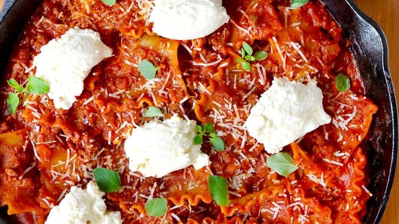 Skillet lasagna 